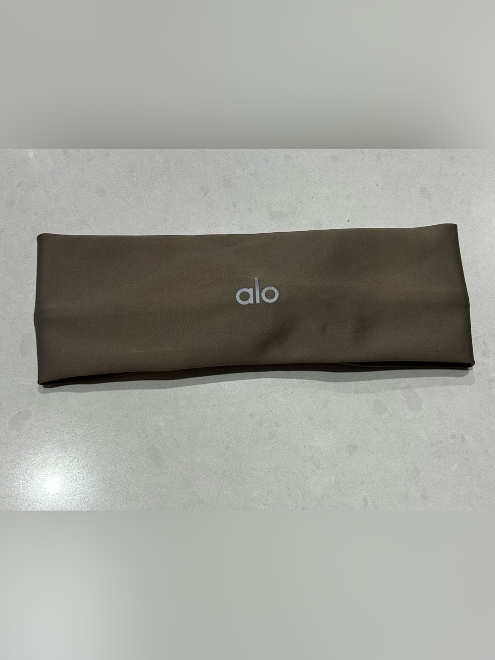 ALO Yoga Olive Brown Wide Stretch Headband